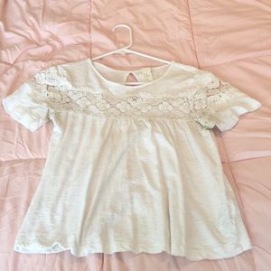 White lace blouse